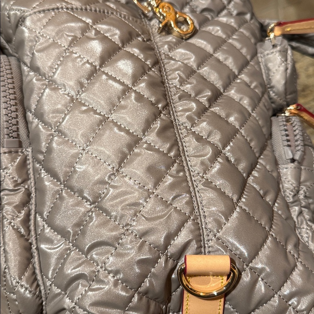 MZ Wallace Large Sutton Travel Bag – Sable Pearl Metallic – Discontinued Color - Picture 12 of 13